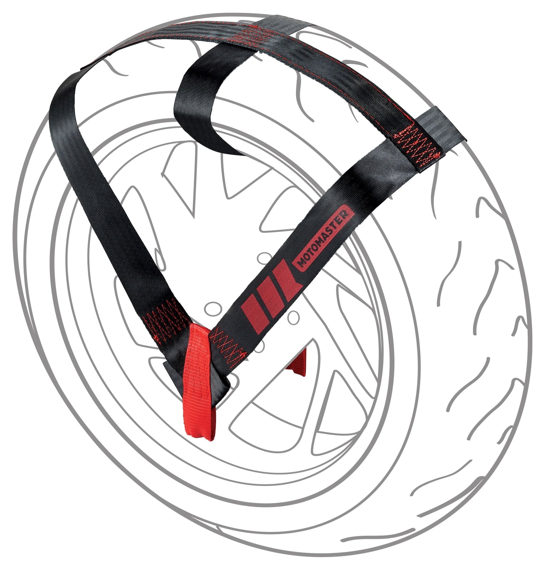 MotoMaster Universal Motorcycle Wheel Tie Down Strap