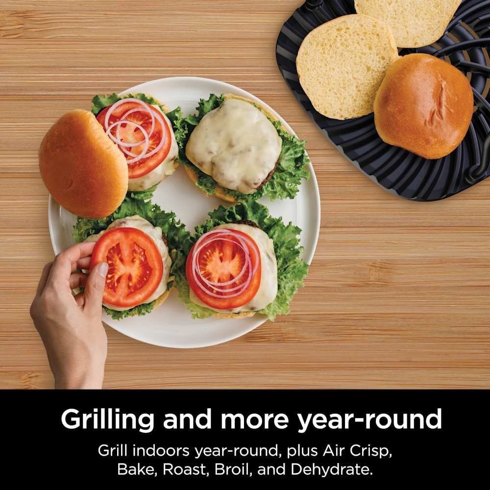 Ninja 6-in-1 indoor Grill and Cyclonic Air Fryer, 4-qt