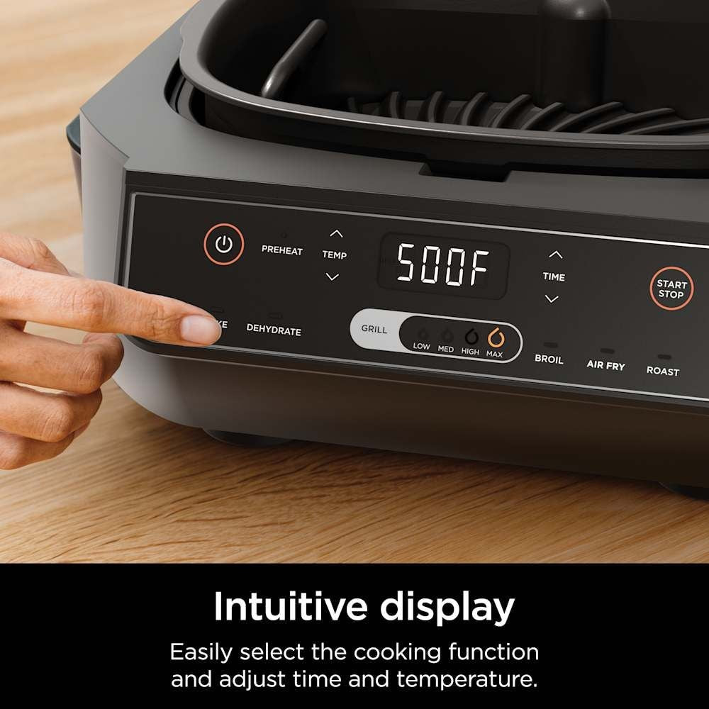 Ninja 6-in-1 indoor Grill and Cyclonic Air Fryer, 4-qt