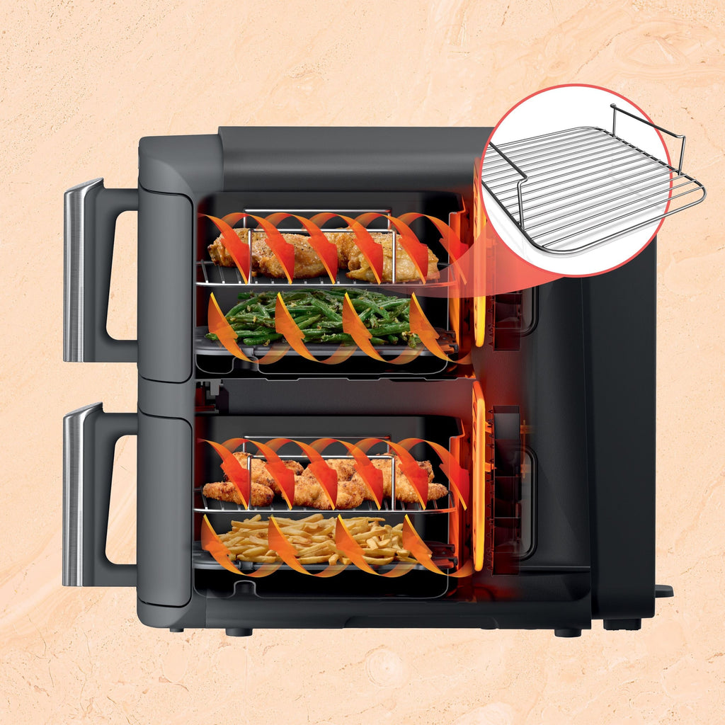 Ninja DoubleStack XL Multi-Rack Air Fryer with 2 Baskets & 6 Functions, 10-qt