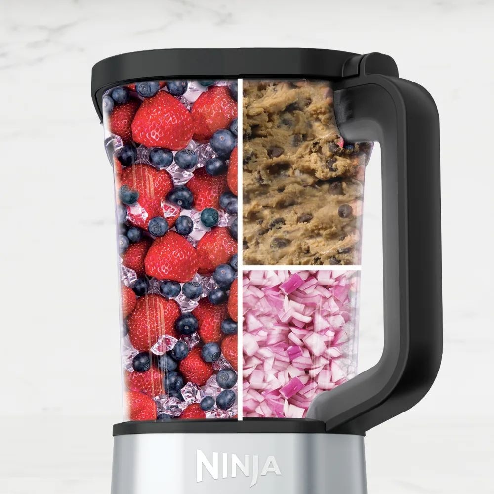 Ninja Foodi Power Blender & Processor System with Smoothie Bowl Maker & Nutrient Extractor, Silver, 1400W