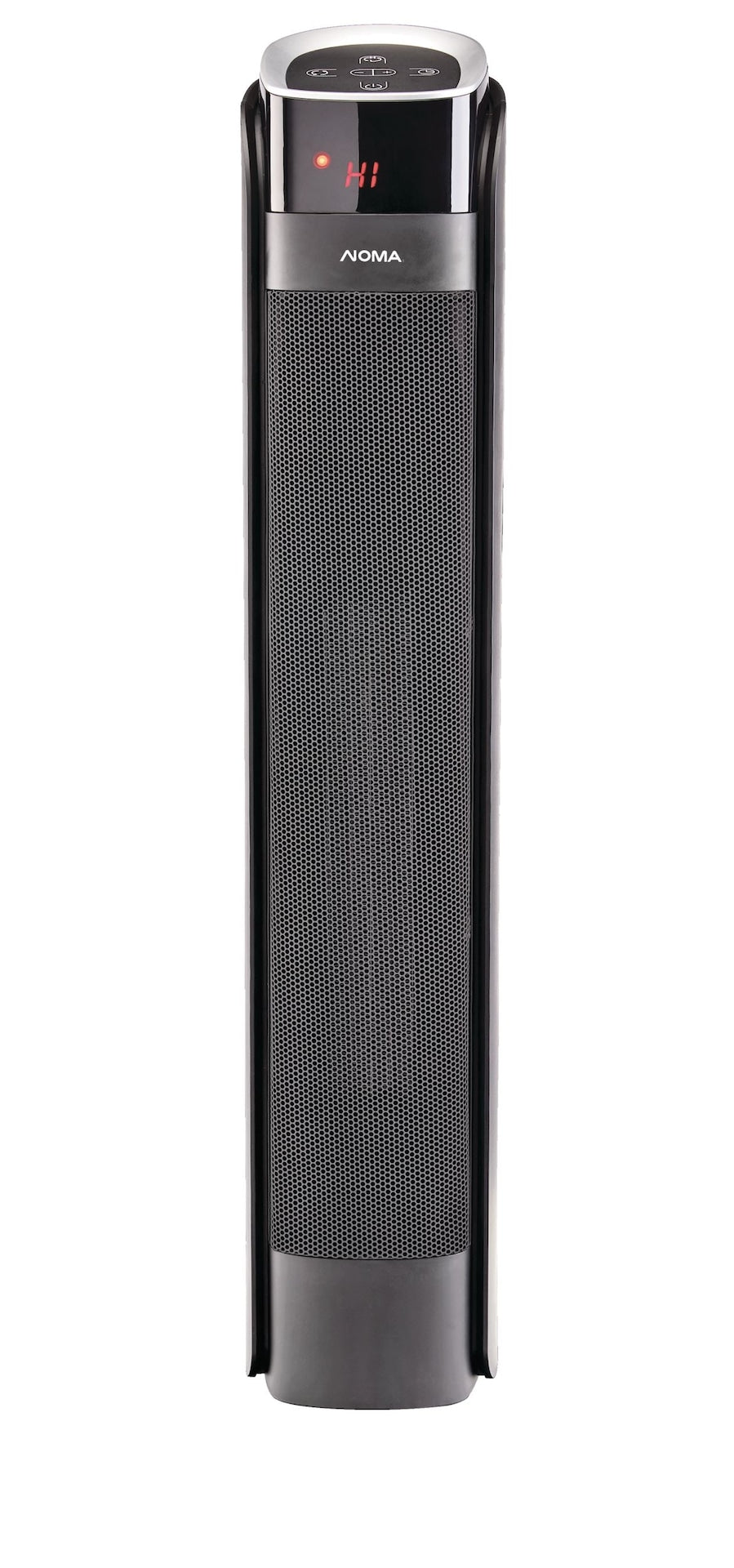 NOMA Oscillating Tower Ceramic Heater withRemote Control & Thermostat, 1500W, Black, 30-in