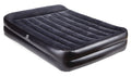 Outbound Queen Double-High Inflatable Air Mattress/Airbed with Built-In 120V Pump & Pillow