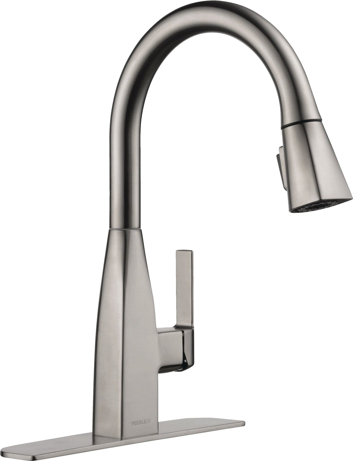 Peerless Xander Single Handle High Arc Pull-Down Kitchen Faucet, Stainless Steel