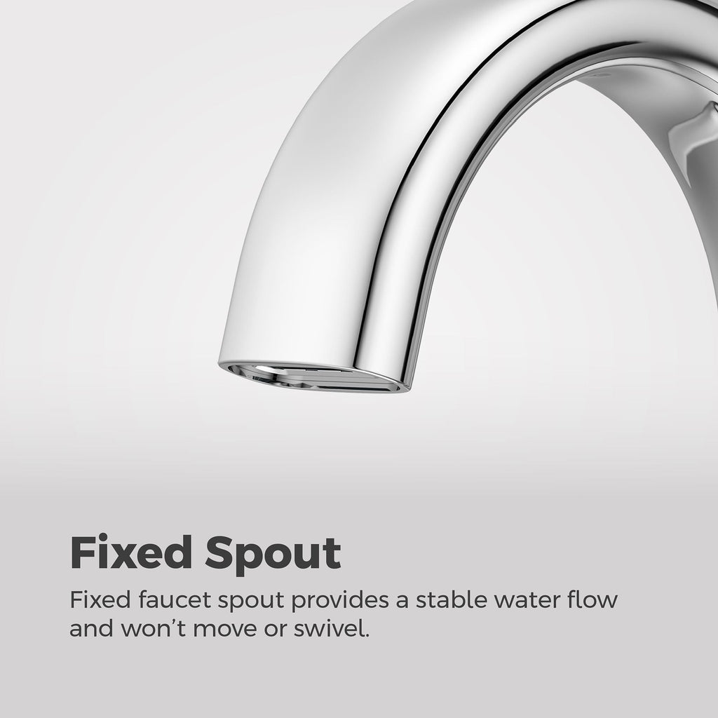 Pfister Raya 4-in Chrome Centerset Bathroom Sink Faucet