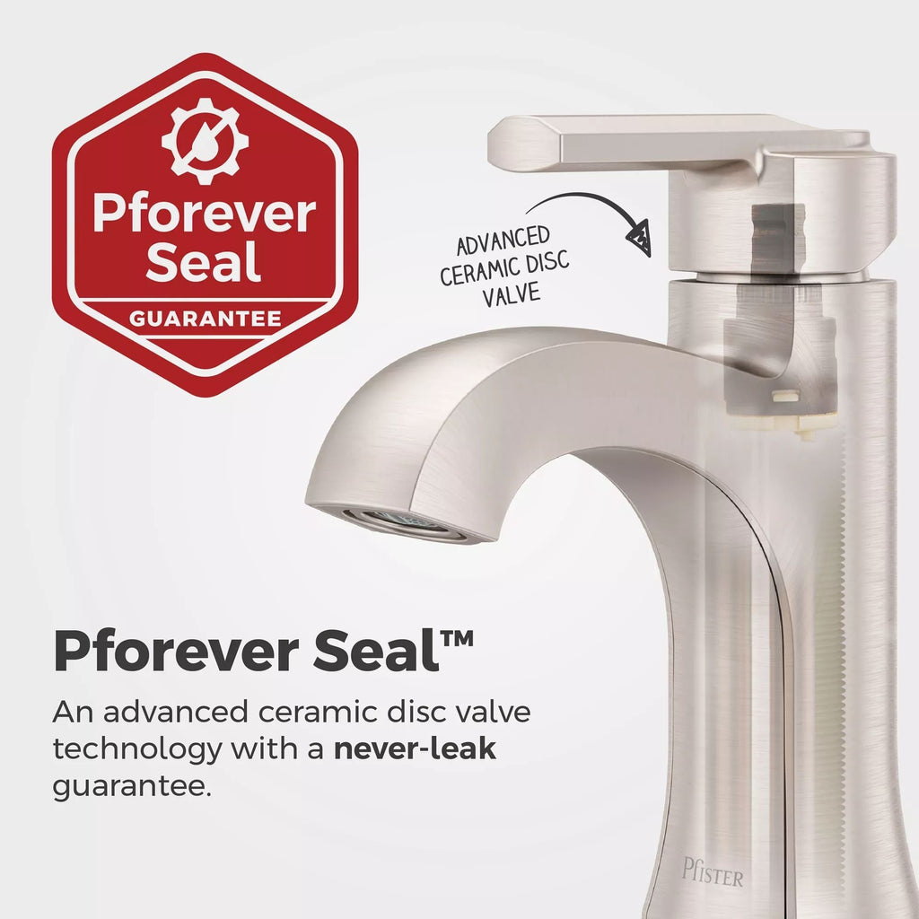 Pfister Vaneri Single Control Bath Faucet, Stainless Steel