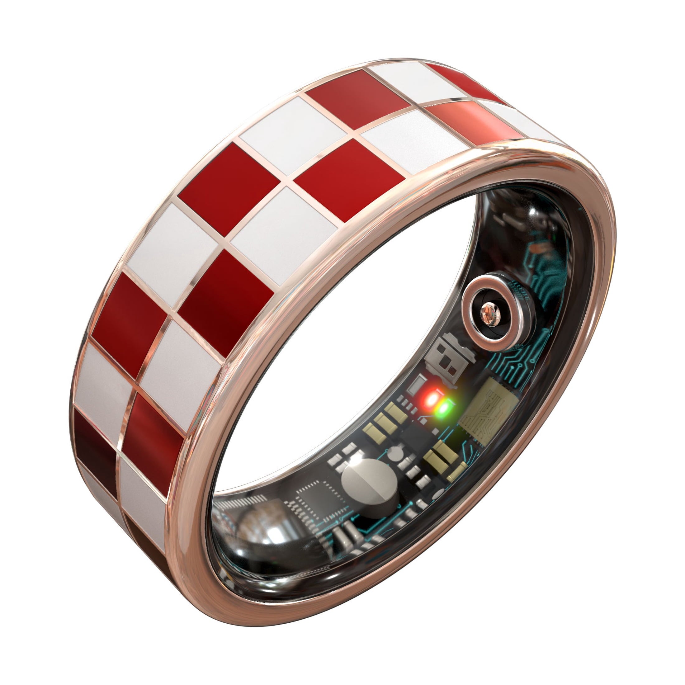 Ring, Suitable for Both Men and Women, 5ATM Waterproof, Activity/Sleep/Temperature Monitoring, Family Care Mode, Compatible with Android and iOS.