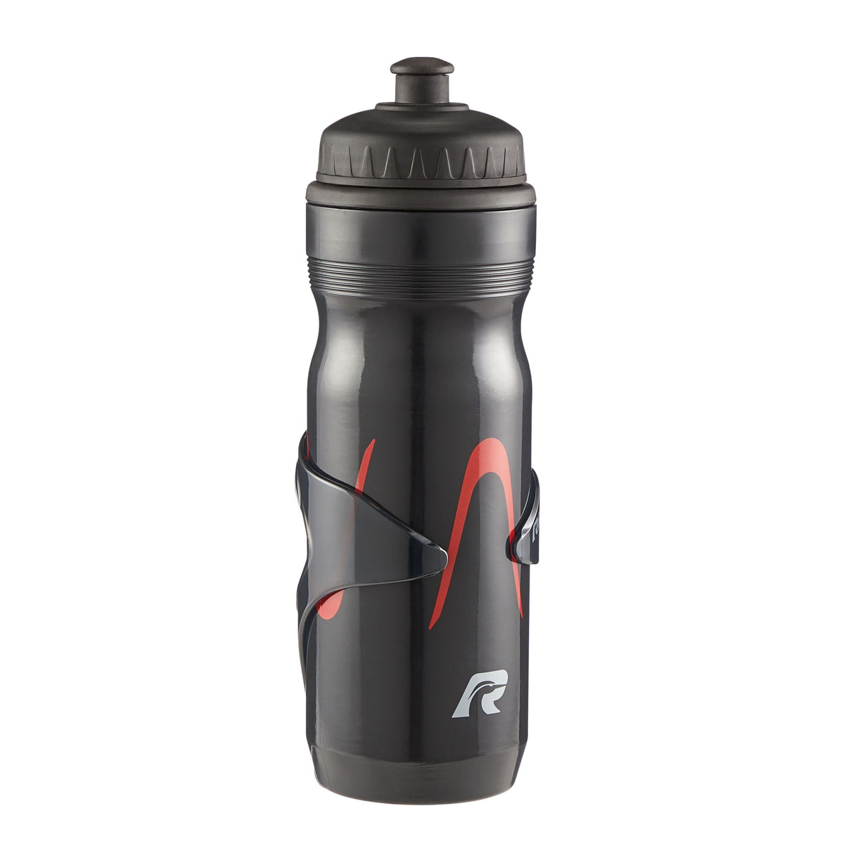Raleigh High Flow Valve Bike Water Bottle, Black