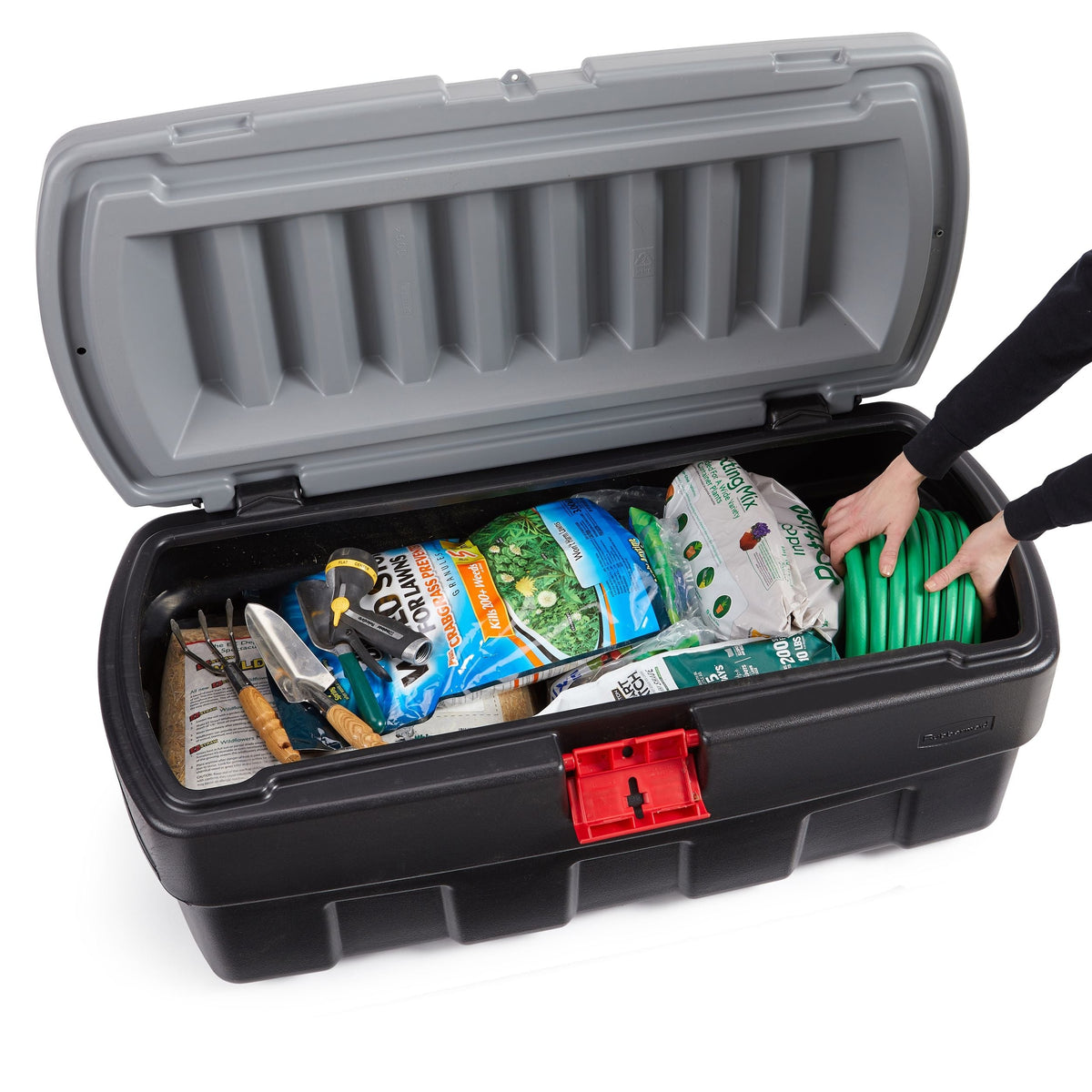 Rubbermaid Action Packer Plastic Lockable Storage Container, Stackable & Recyclable, 182-L
