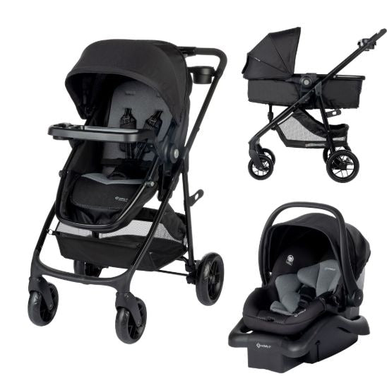 Safety 1st Grow and Go Travel System with 8 Strolling, Alloy