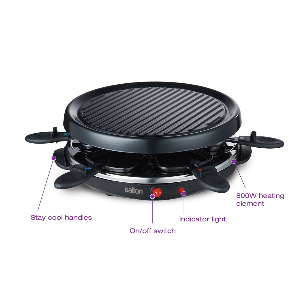 Salton Party Grill & Raclette, 6 person
