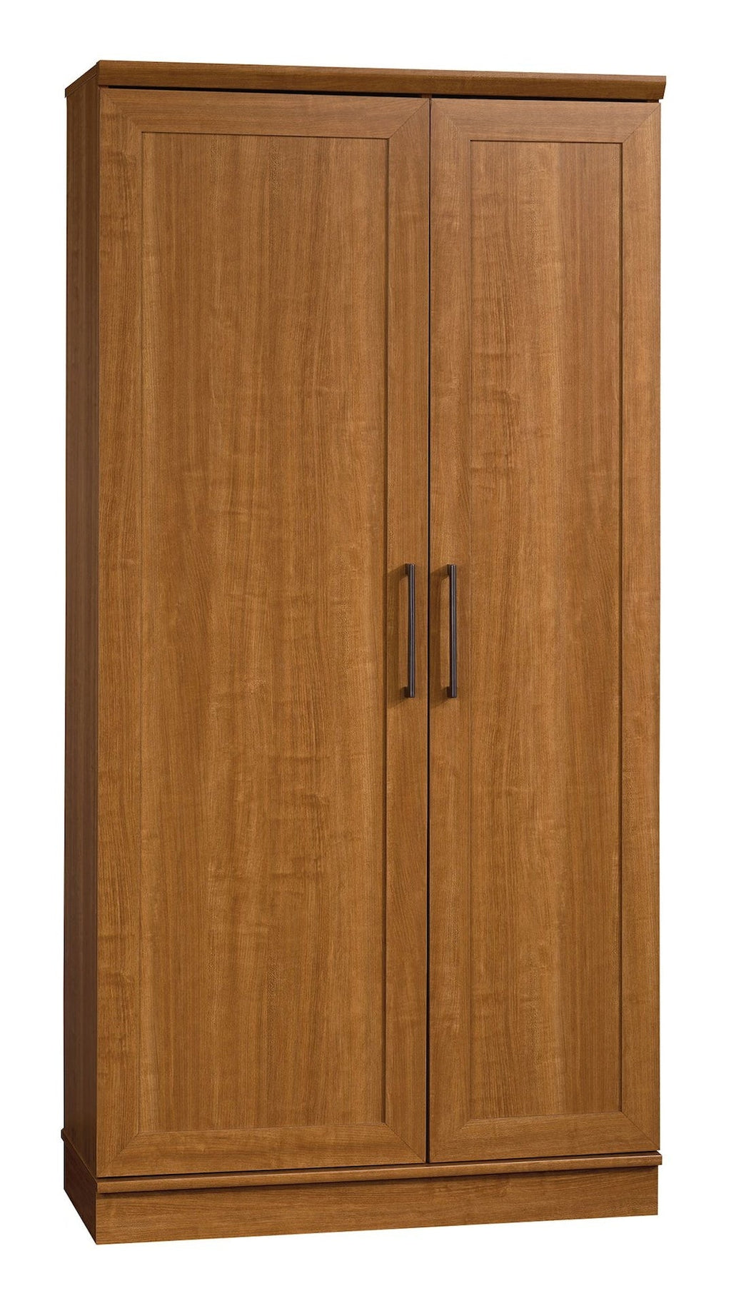 Sauder Homeplus 2-Door Storage Cabinet/Pantry with Adjustable Shelves, Sienna Oak Finish