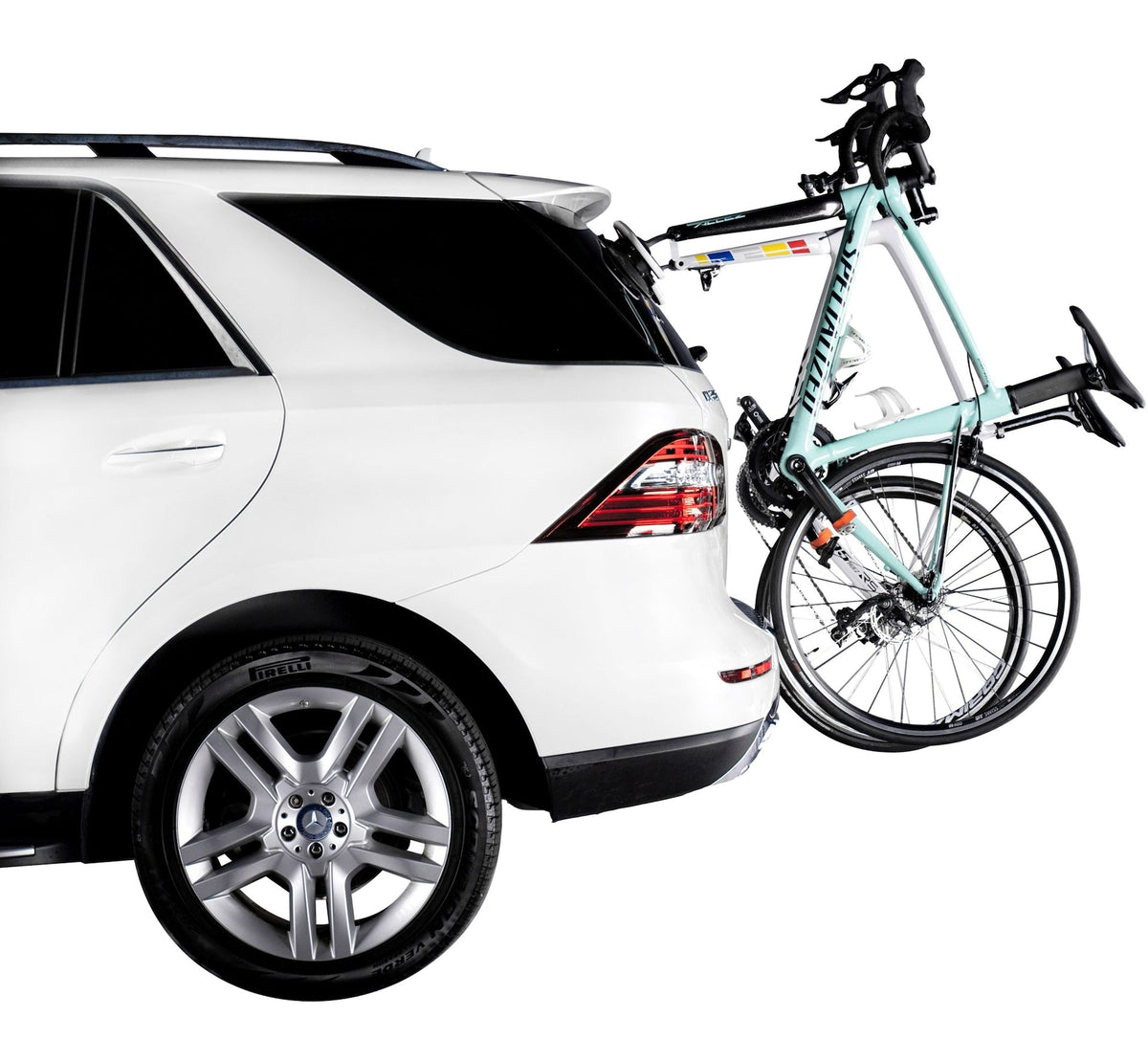 SeaSucker Mini Bomber 2-Bike Roof Top, Trunk & Hatchback Bike Rack, Black