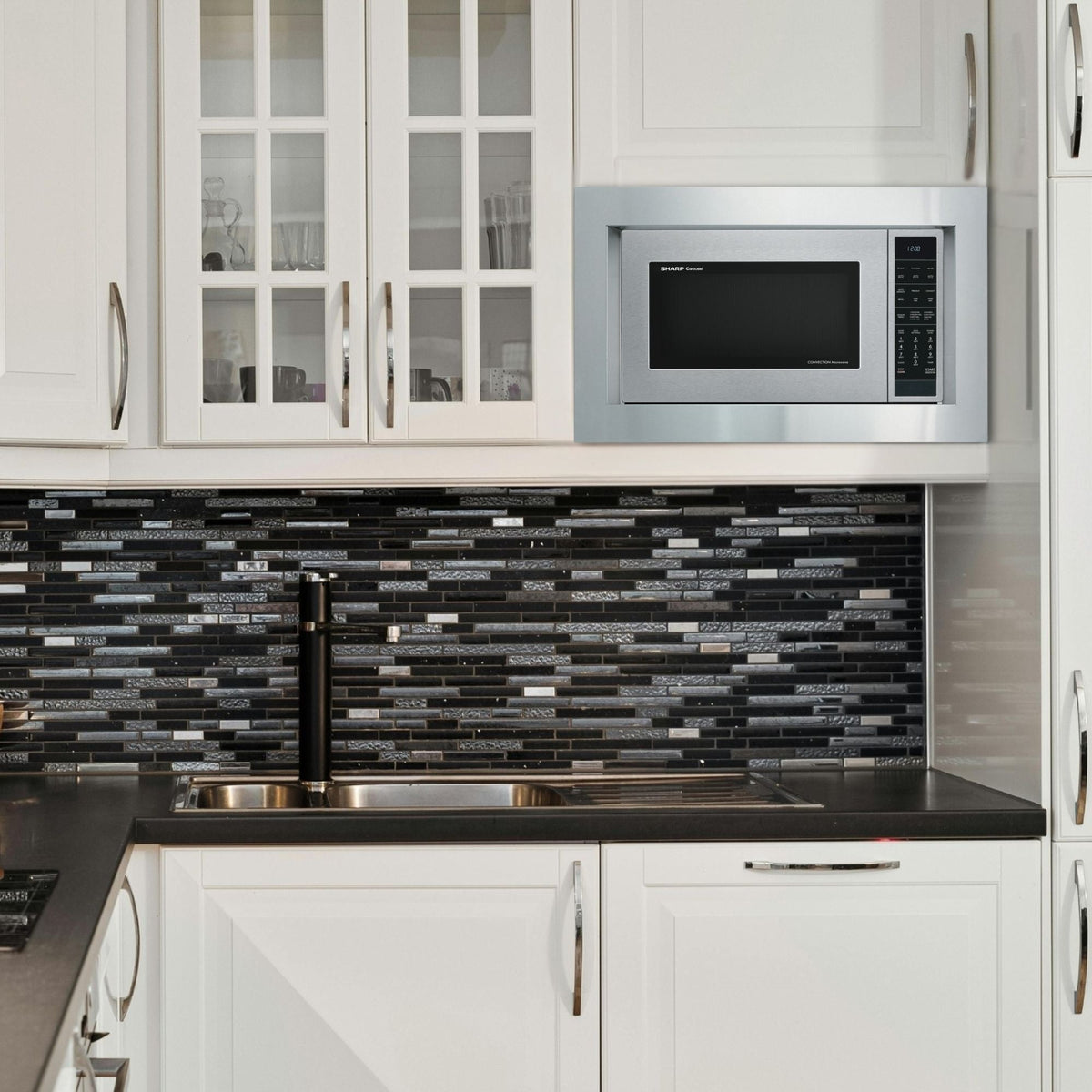 Sharp Built-in Microwave Oven Trim Kit, 27-in, for SMC1585KS