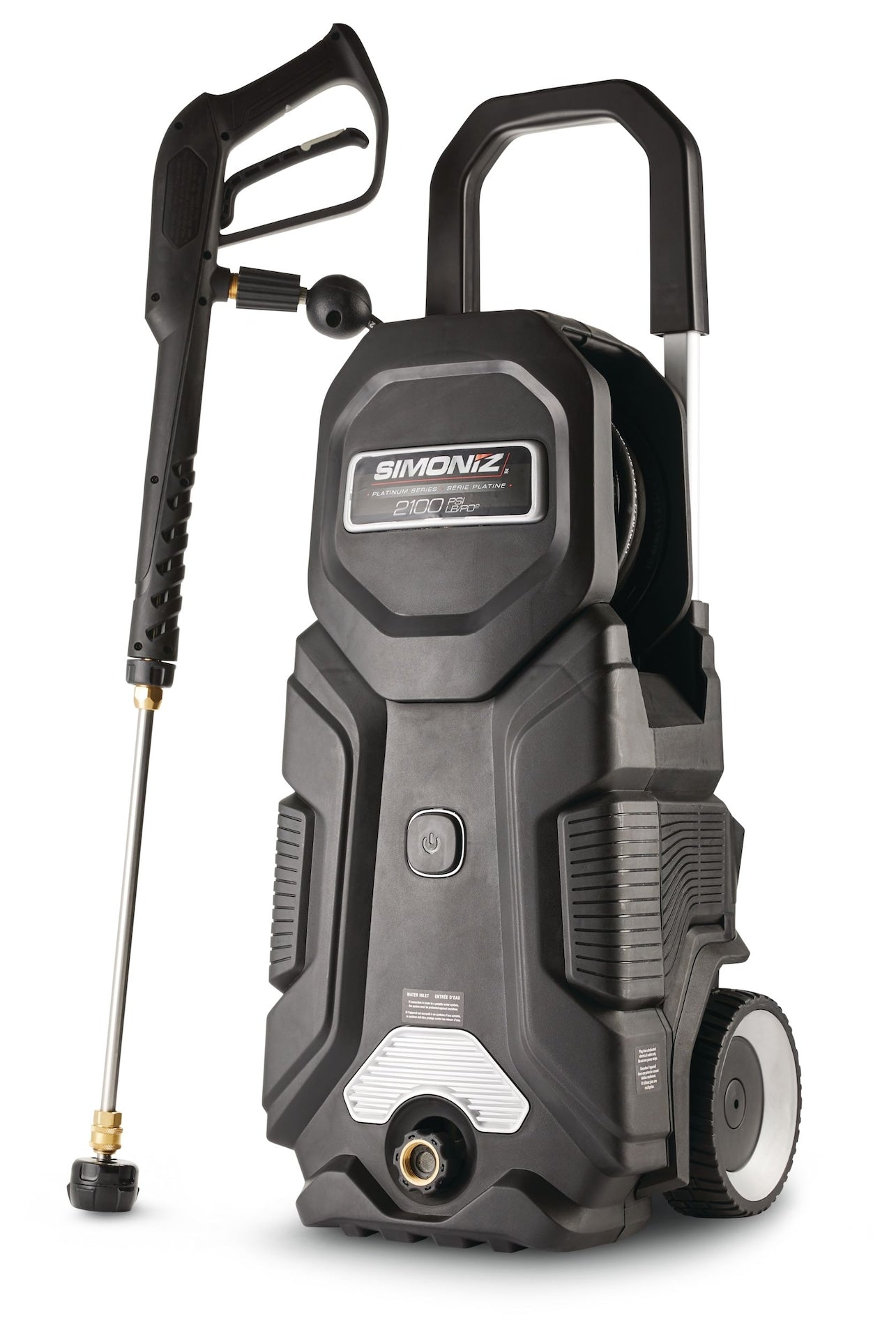 Simoniz Platinum 2100 PSI 1.5 GPM Corded Cold Water Wheeled Brushed Electric Pressure Washer with Foam Blaster