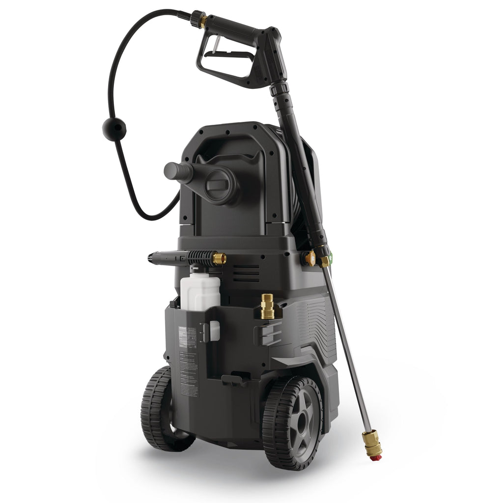 Simoniz Platinum 2100 PSI 1.5 GPM Corded Cold Water Wheeled Brushed Electric Pressure Washer with Foam Blaster