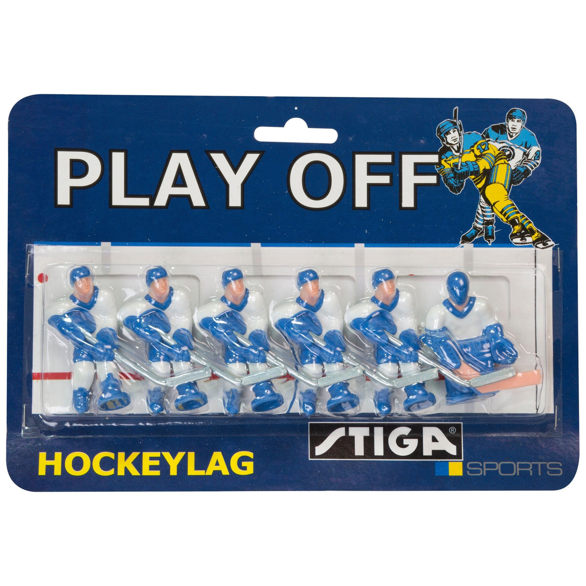Stiga Finland Replacement Players Team Pack for Table Top Rod Hockey Game, 6-pk