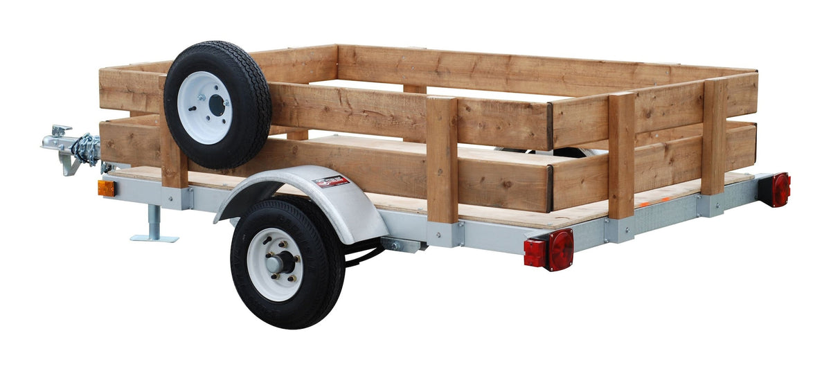 Stirling Galvanized Kit Trailer, 4-ft x 8-ft
