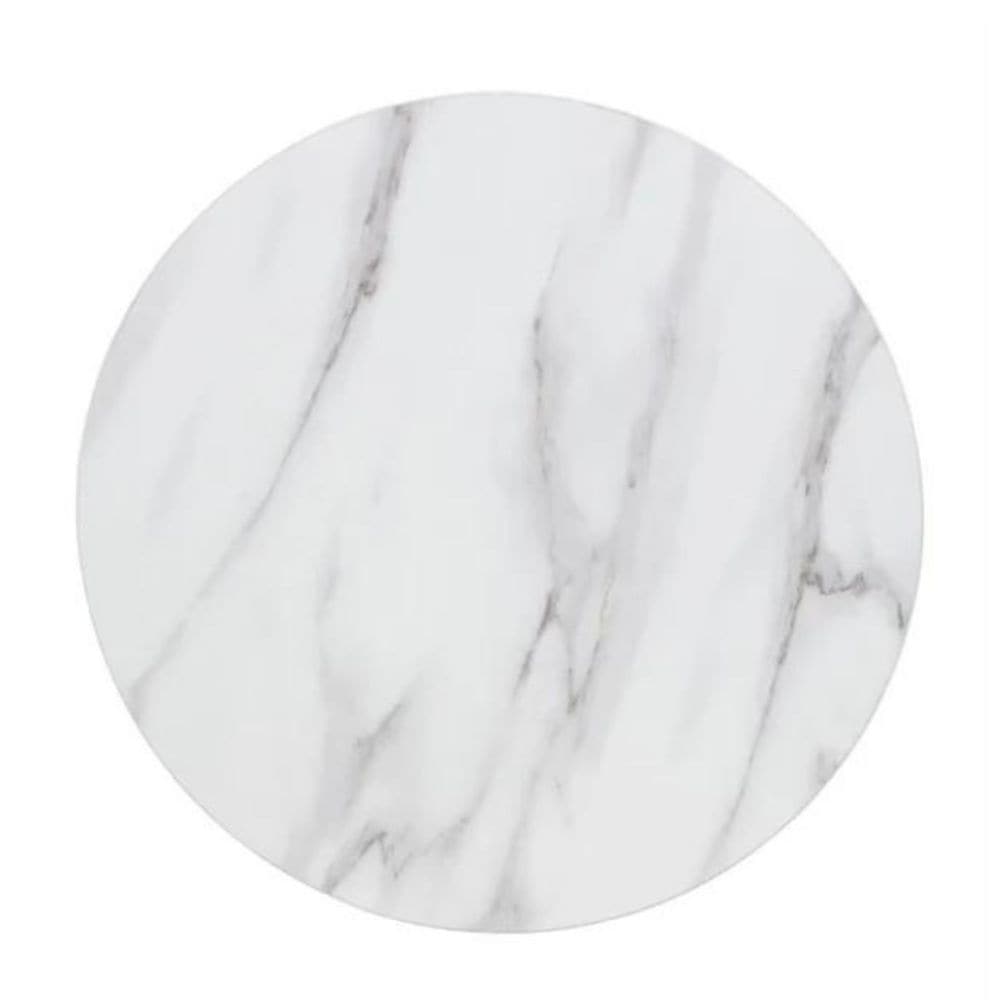 Take Me Home Leo Faux Marble Dining Table Tulip Base