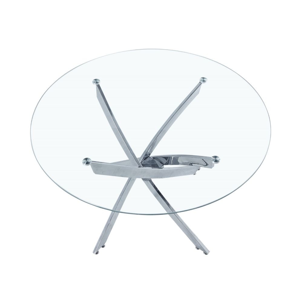 Take Me Home Star Glass Round Dining Table