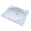 Toto 17x14-in Oval Vessel Cotton Undercounter Sink/Lavatory