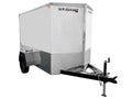 True North 5 x 8-ft Enclosed Trailer with Ramp Door, White