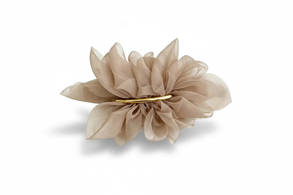 Layered Fabric Flower Hair Clip