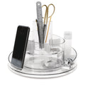 Umbra Cascada Acrylic Spinning Turntable Cosmetic Vanity Organizer, Clear