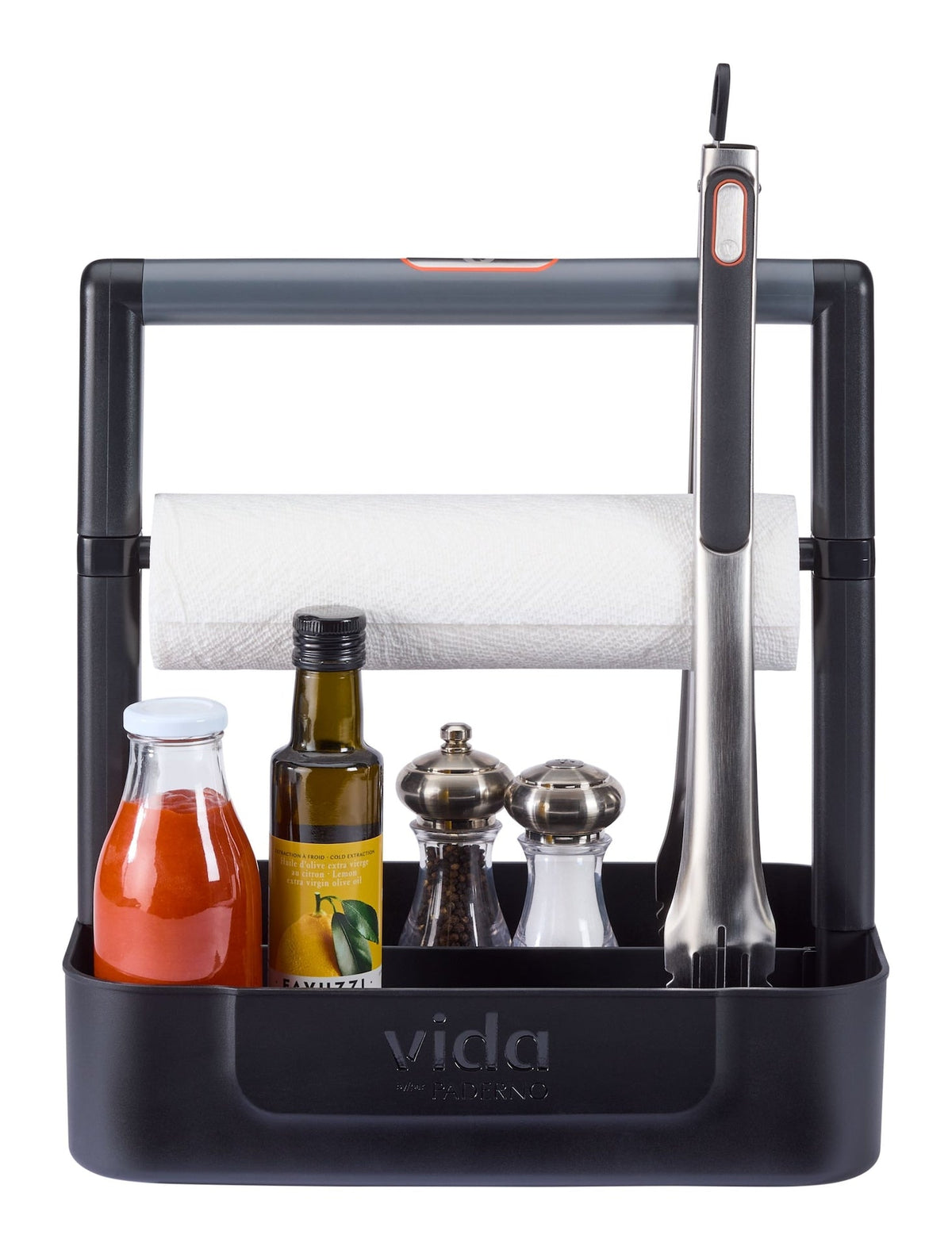 Vida by PADERNO Multi-Purpose Grill Caddy with Adjustable Handle