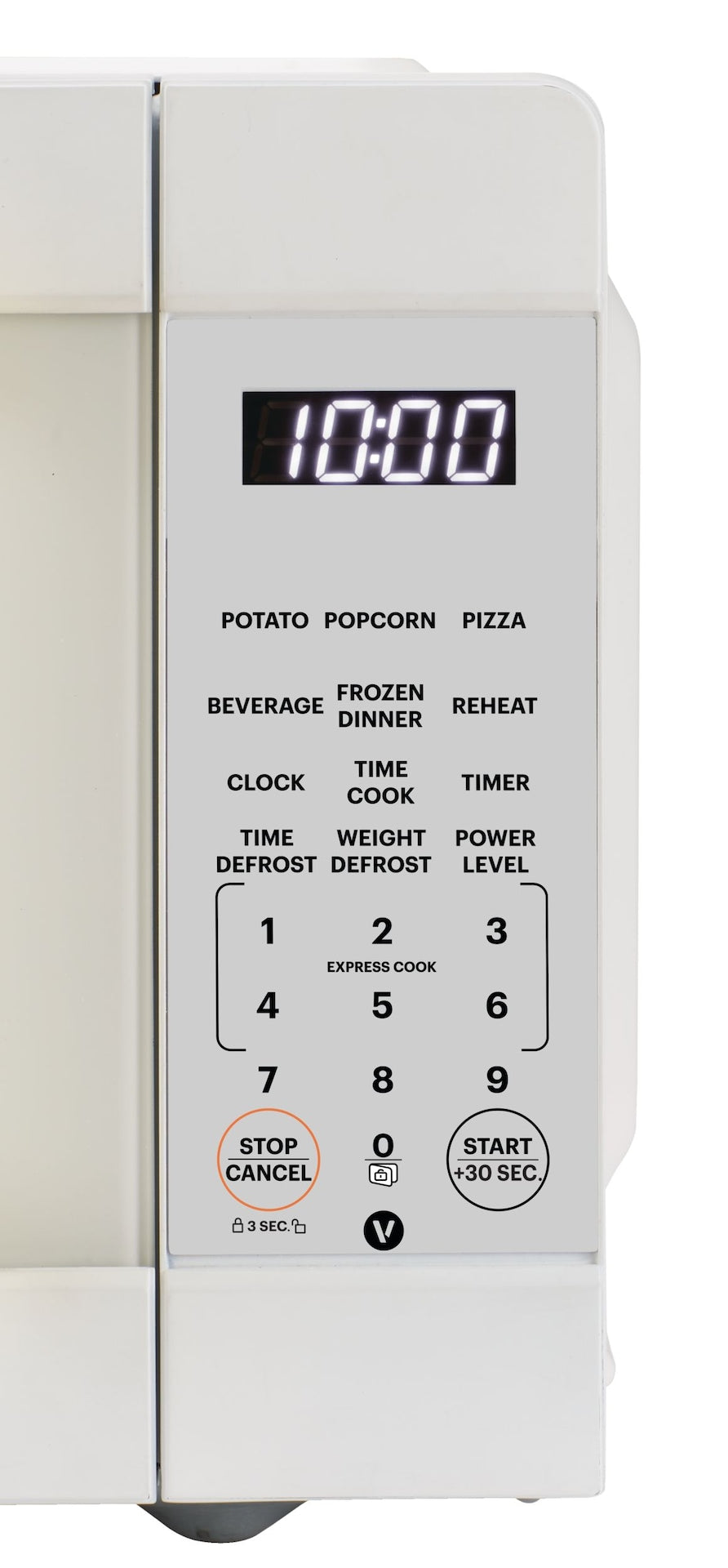 Vida Microwave, White, 0.9-cu-ft