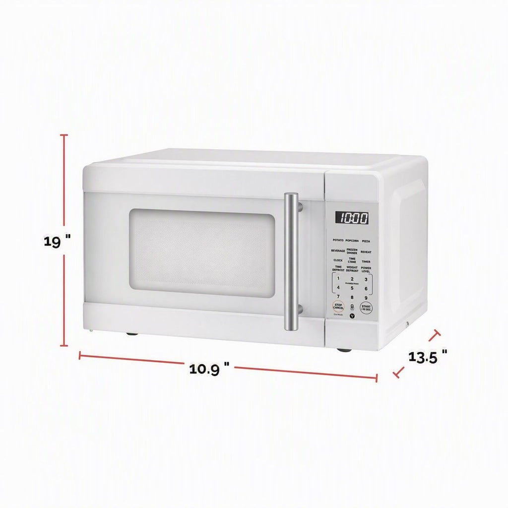 Vida Microwave, White, 0.9-cu-ft