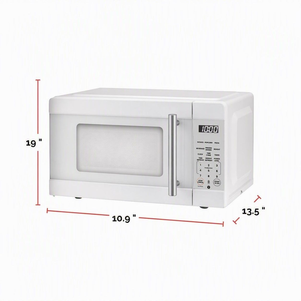 Vida Microwave, White, 0.9-cu-ft