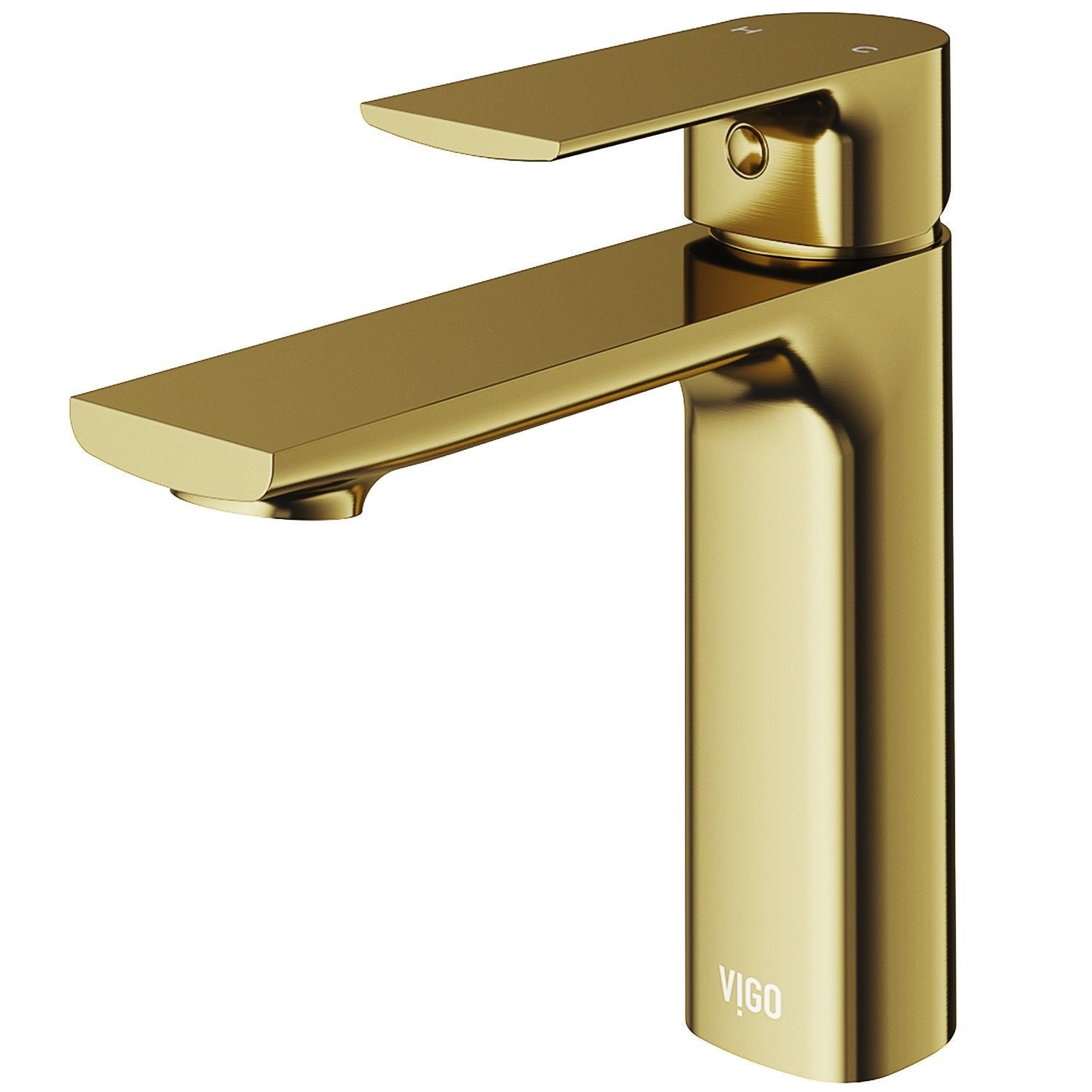 VIGO Davidson Single Handle Single Hole Bathroom Sink Faucet, WaterSense Certified, Matte Gold