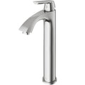 VIGO Linus Single Handle Vessel Sink Bathroom Faucet, Brushed Nickel
