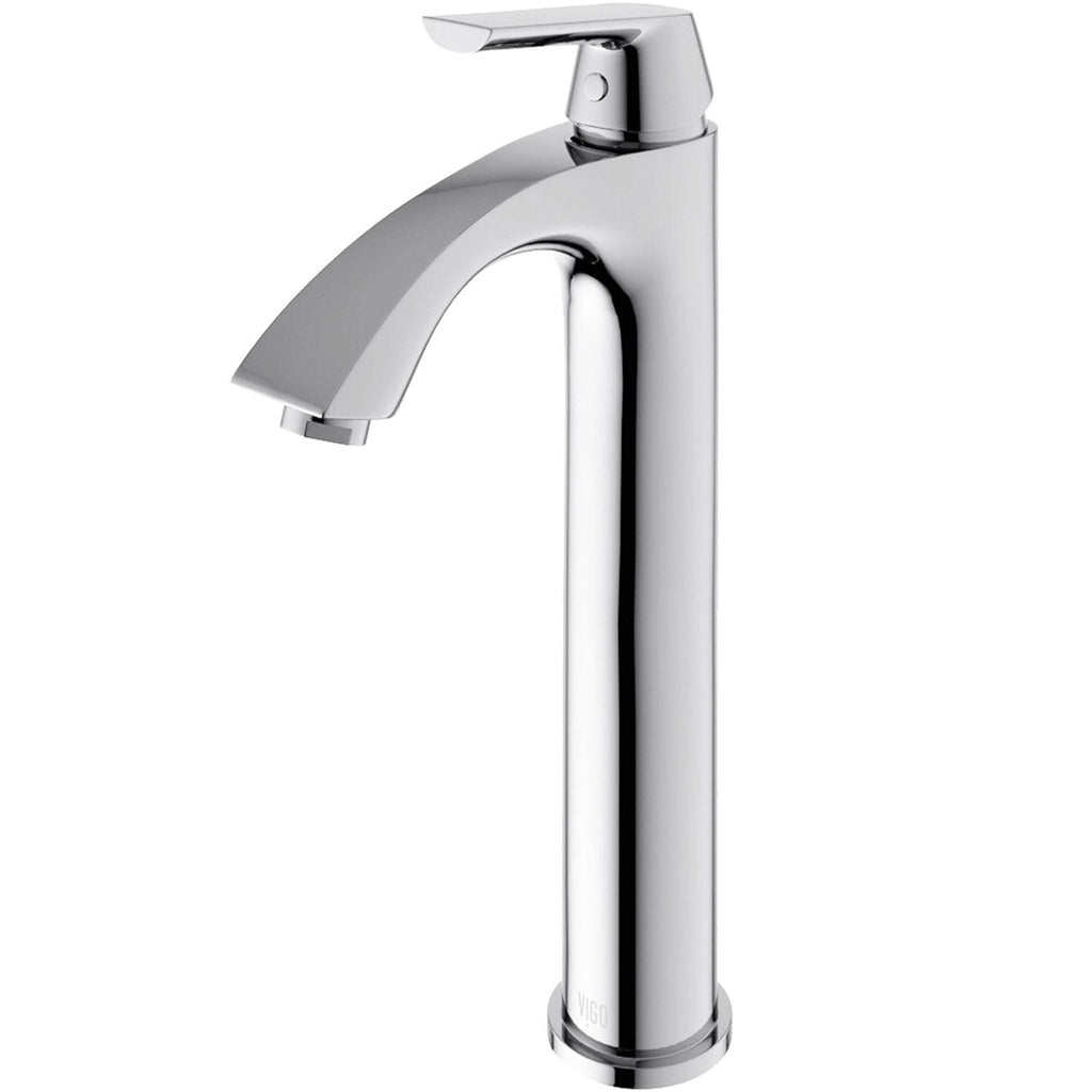 VIGO Linus Single Handle Vessel Sink Bathroom Faucet, Chrome