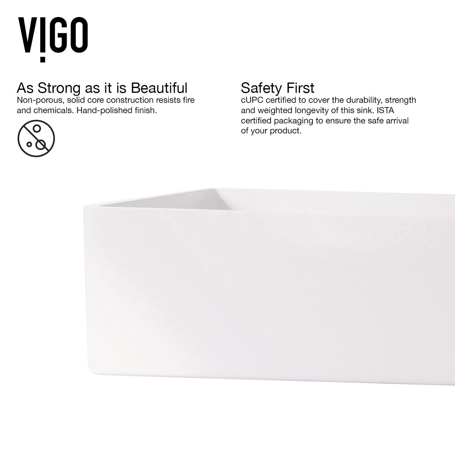 VIGO Magnolia MatteStone White Bathroom Sink/Basin Set with Lexington Faucet and Rectangular Composite Vessel