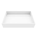 VIGO Montauk MatteStone 23x15-in Deep White Bathroom Sink/Basin with Rectangular Vessel