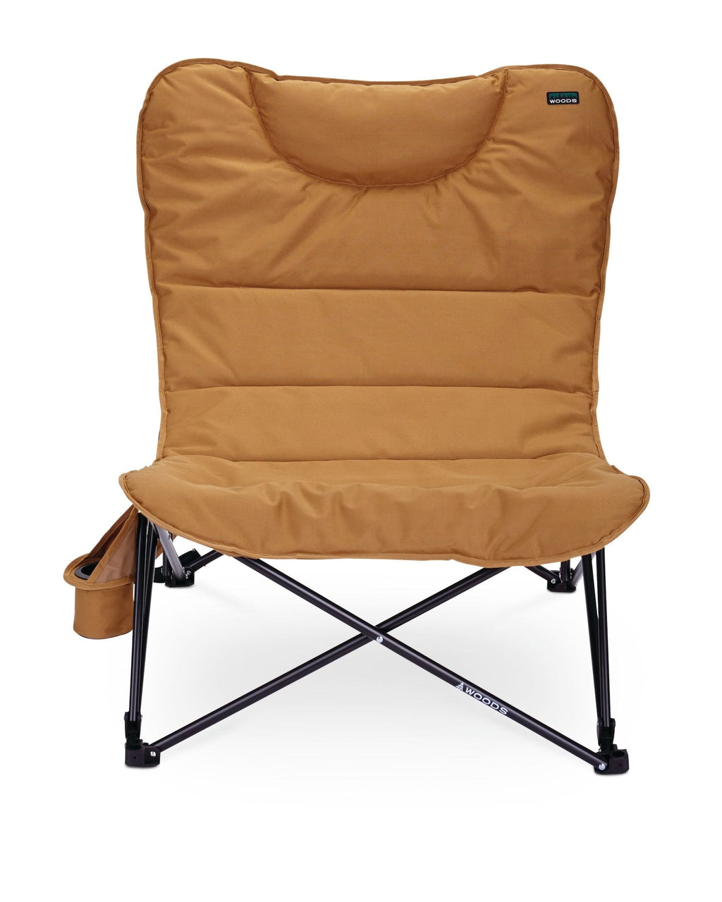 Woods Mammoth Folding Camping Chair with Cup Holder, Dijon