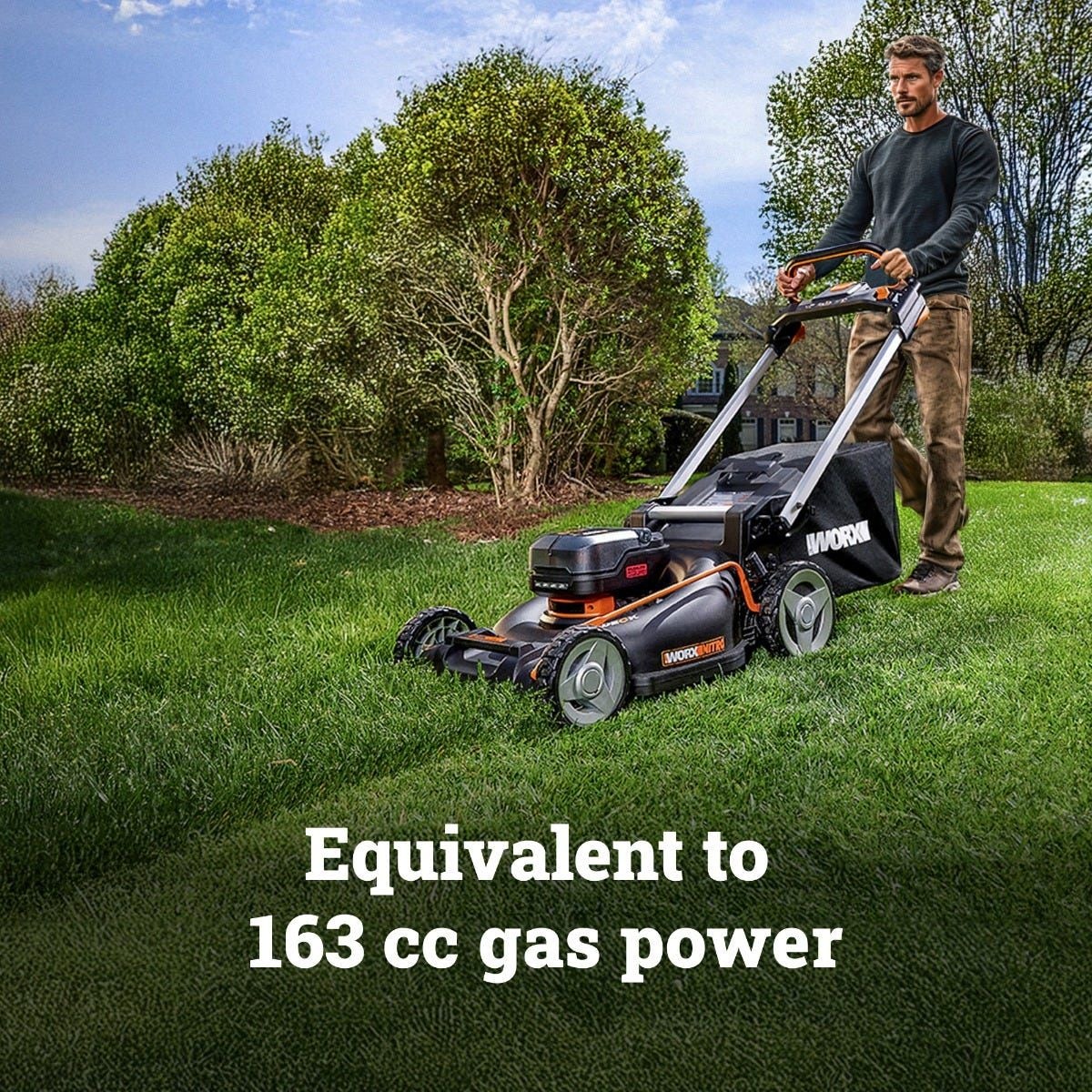 Worx 40V Nitro PowerShare 3-in-1 Self-Propelled 21-in Lawn Mower