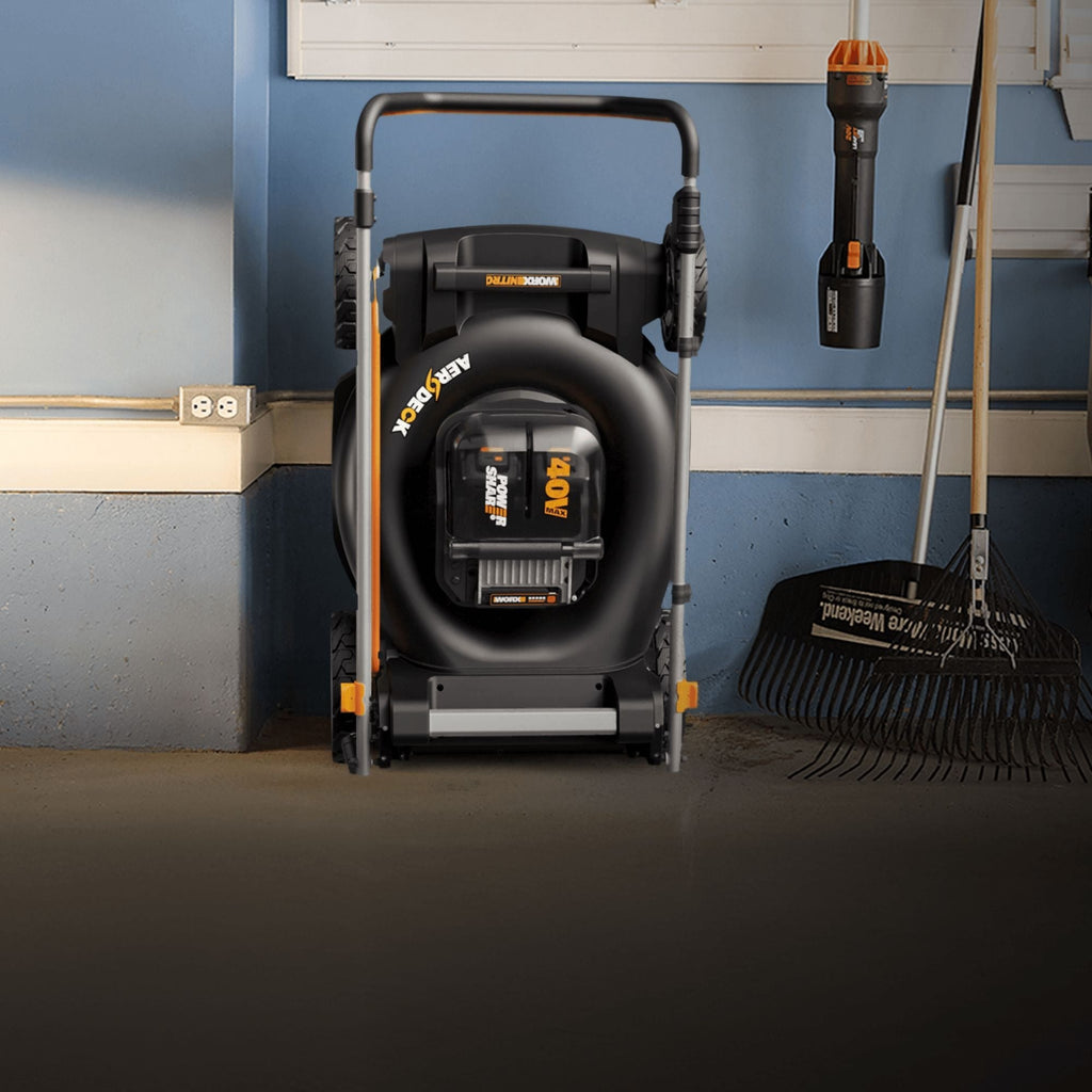 Worx NITRO 3-in-1 40V Push Poly Mower with IntelliCut, 21-in