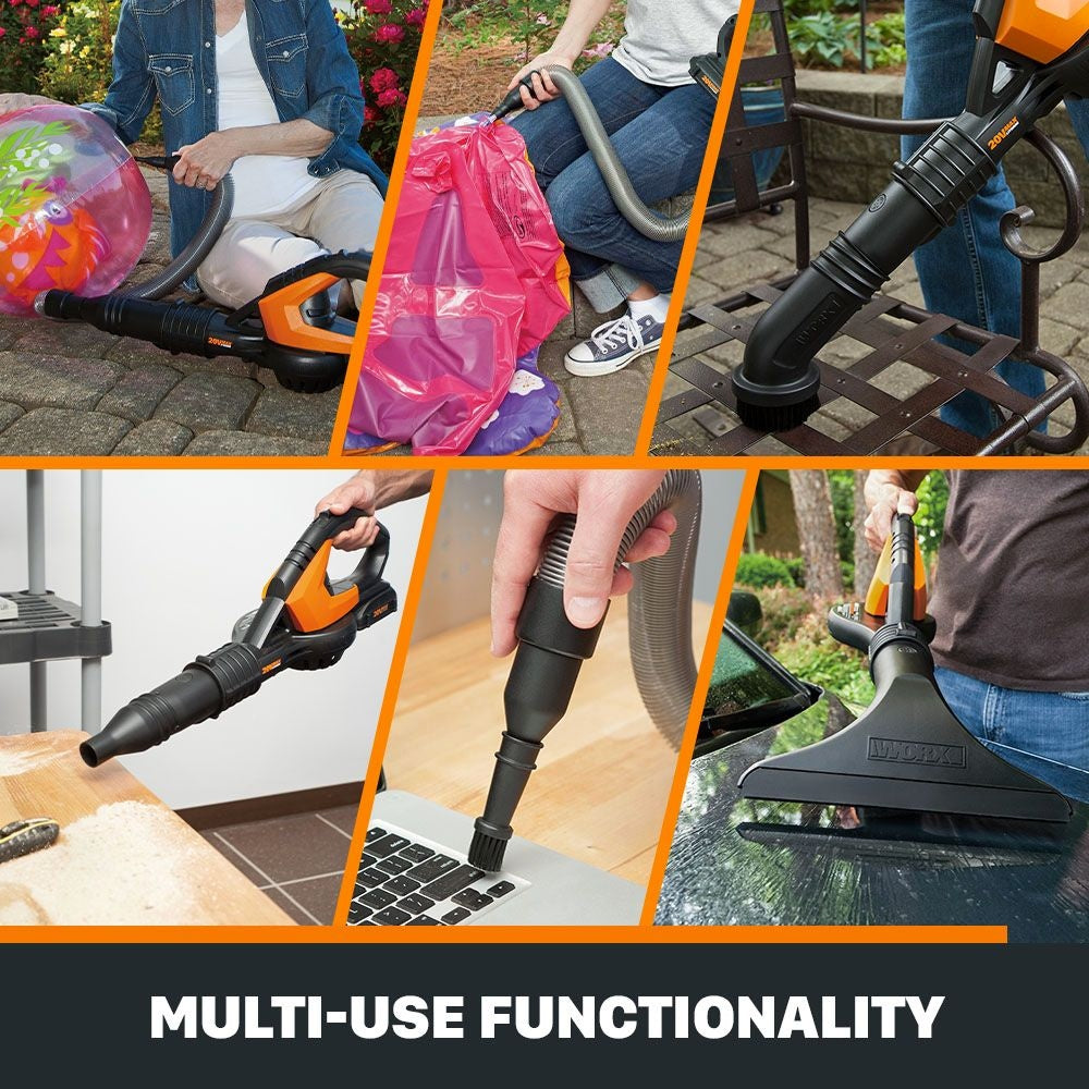 WORX WG545.9 20V Power Share Cordless Air Leaf Blower/Sweeper, Tool Only